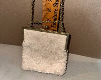 White Beaded Purse $5.00