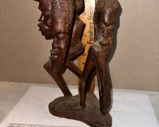 Carved Sculpture 12 Inches Tall $28.00