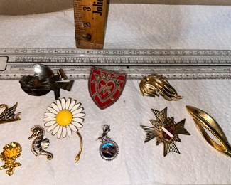 All Pins Shown with Seahorse $28.00