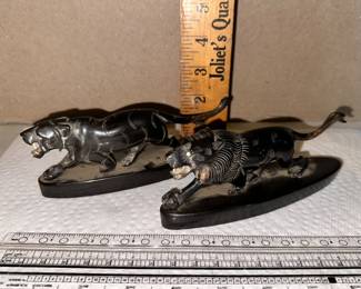 2 Carved Cats $30.00