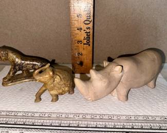3 Carved Animals $24.00