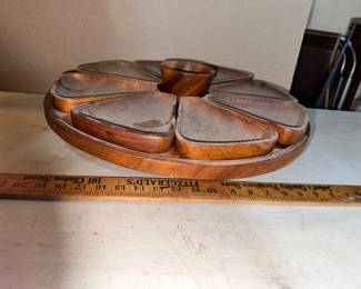 Wood Serving Tray, Needs a good dusting $12.00