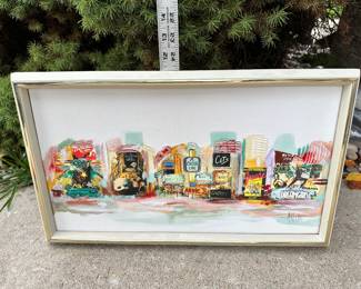 11 X 19 inches Broadway Art by Anita Baldwin $200.00