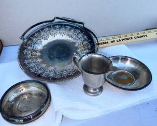 4 Silver Plated Pieces $20.00