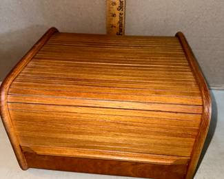 Kalmar Teak Roll Top Box $18.00