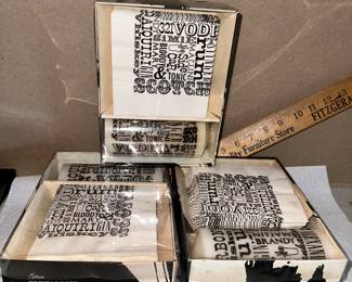 3 Sets of Gibson Cocktail 20 Napkins and Candle in Each Package $15.00