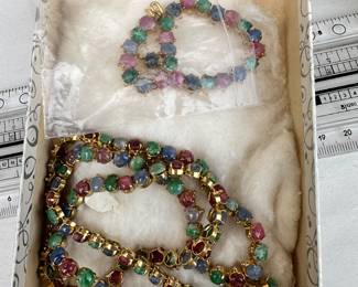 Multi Color Necklace and Bracelet $14.00