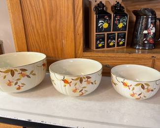 Hall Jewel Tea Autumn Leaf Mixing Bowls