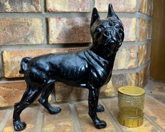 Cast Iron Dog Door Stop