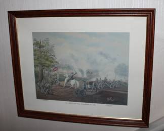 Print of Jubal Early in the Battle of Lynchburg. Number 183 of 350.