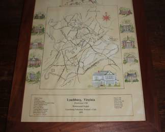 Historical map of Lynchburg Virginia