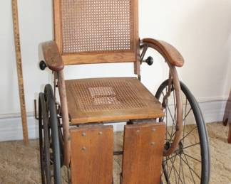 Antique Oak Wheel Chair