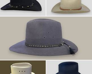 Nice felt hats - Stetson, Resistol, Akubra