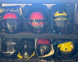 Nice selection of helmets