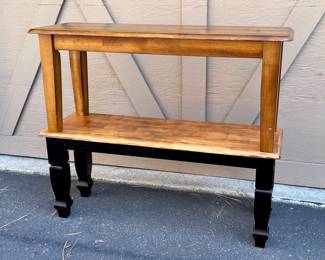 Indoor wooden benches 