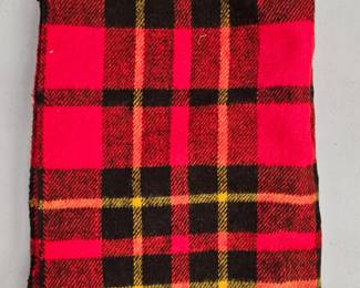 Vintage wool car blanket by Faribo