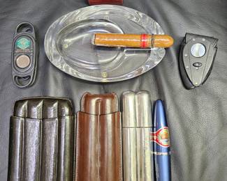 Collection of accessories for cigars