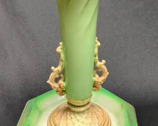 Pedestaled Compote, 10.5" x 10" Dia., MZ Hand Painted Acorn Bowls, Qty 7, Royal Worcester Vase, 7", Crystal Pedestal Bowl, Lidded Teapot, And More