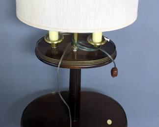 Vintage MCM Fredrick Cooper Side Table Lamp, 53" Tall
