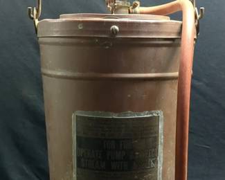 HD Hudson Mfg Extinguisher For Fire 4 Gallon Copper And Brass Demountable Pump Tank Extinguisher