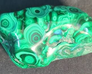 Earthstone Fire & Ice Malachite From South Africa, 4"