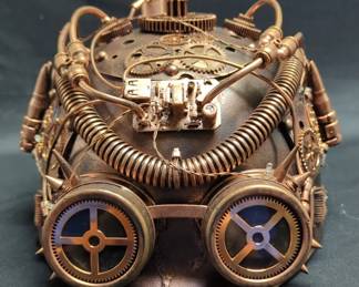 Steampunk Military Lighted Hard Hat, Unisex