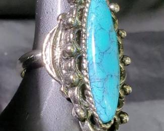 Sterling Silver And Silver Toned Rings, Qty 6