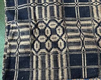 Linsey woolsey coverlet