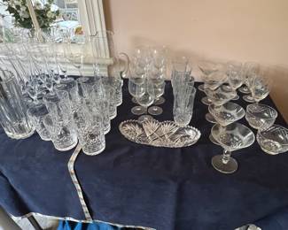 Assorted stemware
