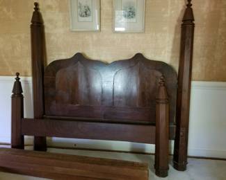 19th century full size Gothic bed