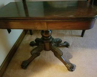 19th century Empire game table/rotating top