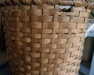 Vintage splint oak basket