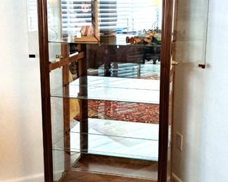 LIGHTED CURIO CABINET