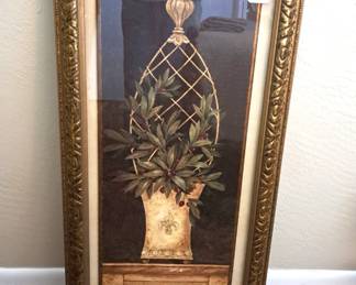 FRAMED VERTICAL ART PIECE