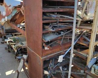 #1238 • (2) Metal Cabinets & Window Trim
