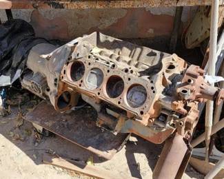 #1126 • Engine Block With Transmission
