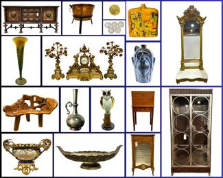 October Auction Collage