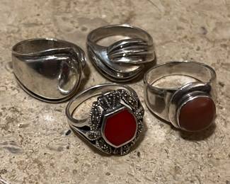 Sterling silver rings