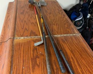 Vintage golf clubs