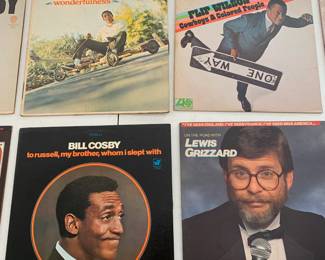 Bill Cosby and Lewis Grizzard albums