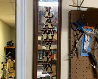 Lawyer mirrored sign