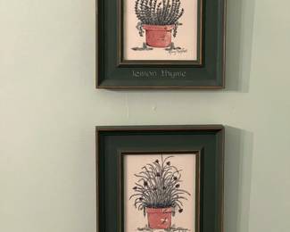 Framed spice decor