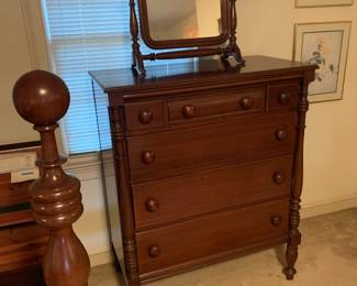 Antique cherry Bureau