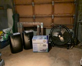 Fans and dehumidifiers