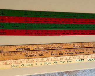 Vintage yardsticks