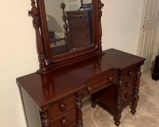 Antique cherry vanity
