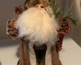 Santa with a giant beard!