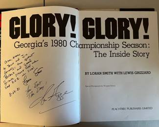 Glory! Glory! Signed by Loran Smith and Lewis Grizzard