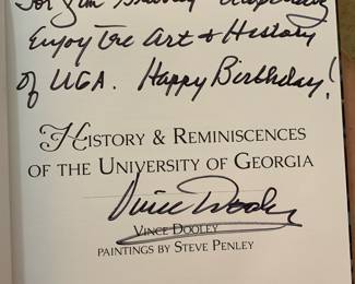 Vince Dooley autograph 