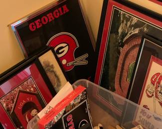 Framed UGA prints, photos, etc.